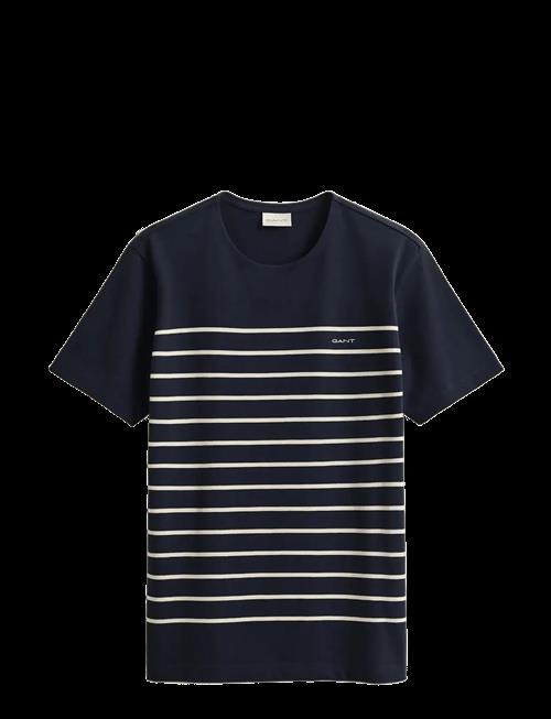 Gant | Placed Stripe Ss Tshirt | L