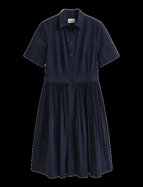 Gant | Ctn Pleated Ss Shirt Dress | 40