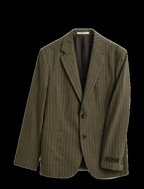 Gant | Cot/Linen Pinstripe Suit Jacket | 46