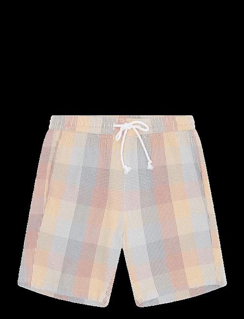 Knowledge Cotton Apparel | Fig Loose Seersucker Shorts | M