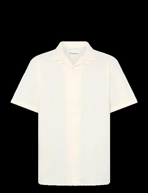 Knowledge Cotton Apparel | Relaxed Seersucker Short Sleeve Shi | XL