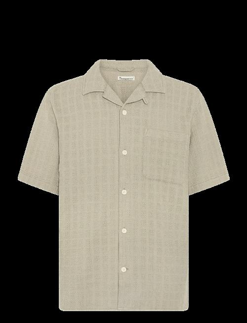 Knowledge Cotton Apparel | Structure Short Sleeve Shirt | M