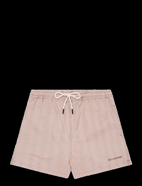 Knowledge Cotton Apparel | Mid-Thigh Seersucker Swimshorts | S