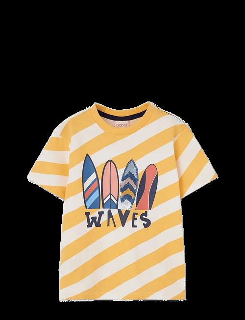 Boboli | Knit T-Shirt Striped For Boy -Bci | 92