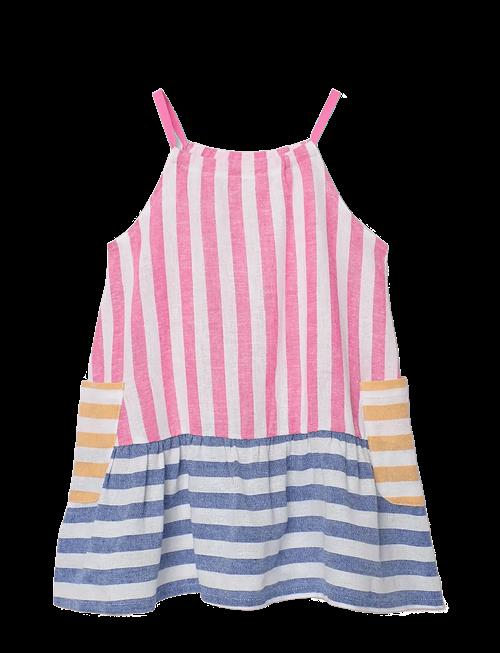 Boboli | Linen Dress Striped For Girl | 80
