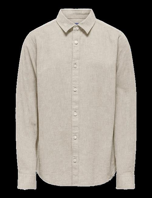 ONLY & SONS | Osjcaiden Life Ls Linen Shirt Wn Noos | 158