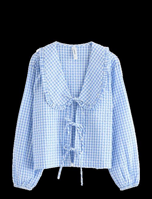 Lindex | Pyjama Shirt In Seersucker | XS