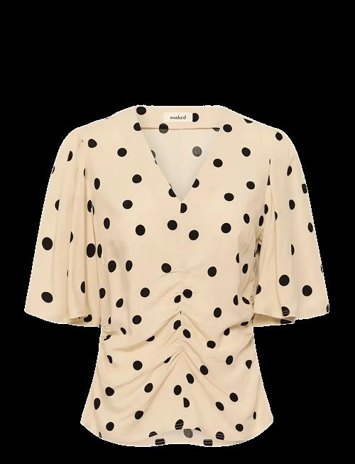 Soaked | Slarjana Ruching Blouse Ss | XS