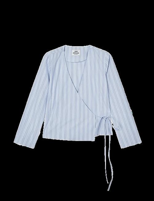 Mads Nørgaard | Mia Poplin Pam Wrap Top | 38