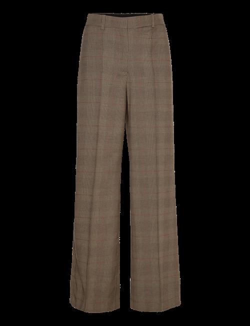Mango | Wool-Blend Check Trousers | 34