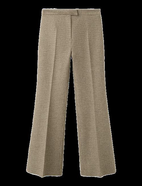 Mango | Houndstooth Wool-Blend Trousers | 38