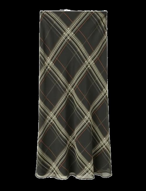 Mango | Checked Long Skirt | L