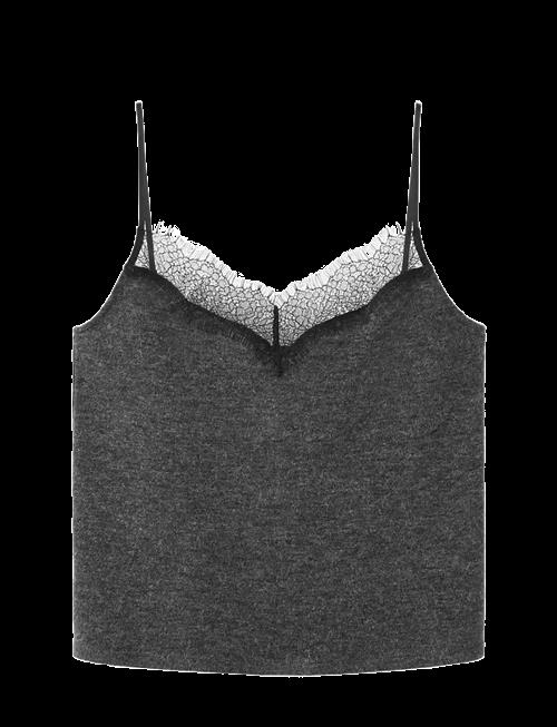 Mango | Top With Lace Neck | S