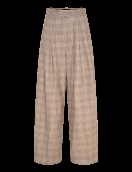 Mango | Wide Leg Check Suit Trousers | 40