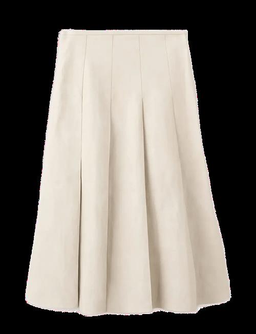 Mango | Faux-Leather Godet Skirt | 36