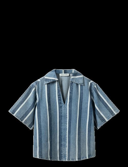 Sofie Schnoor | Makisw Striped Denim Shirt | 40