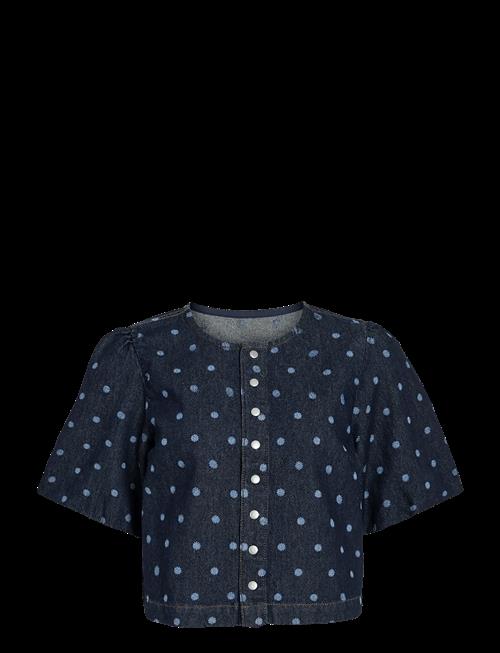 Vila | Vipal 2/4 Dot Denim Top | 38