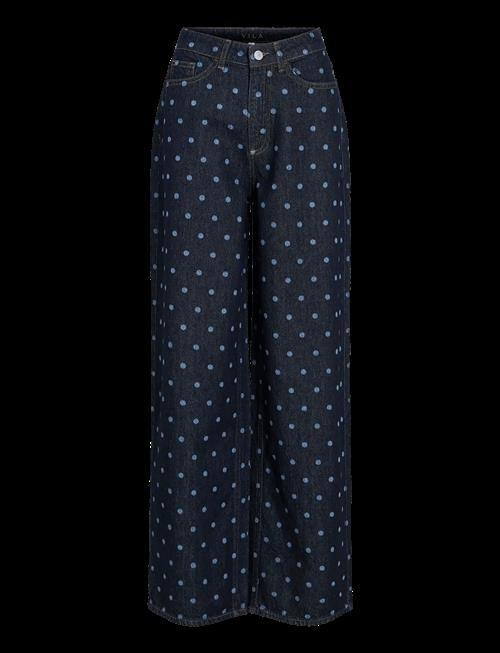 Vila | Vifreya Pal Hw Dot Wide Jeans Dbd | 34 x 32
