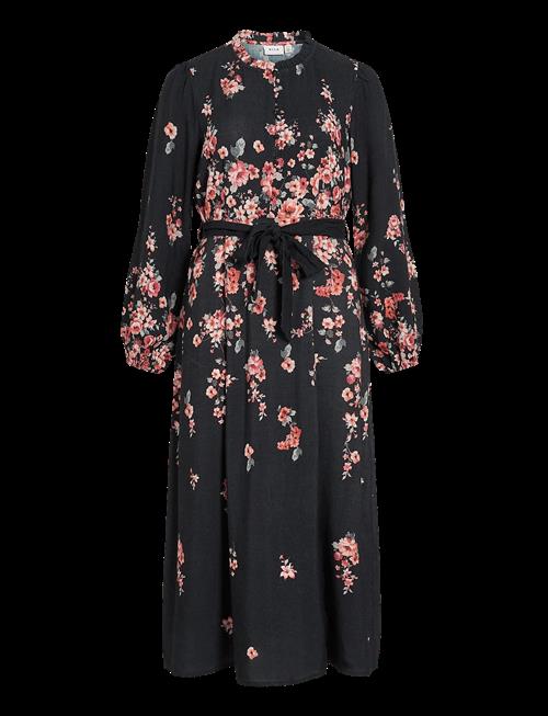 Vila | Vielma Bai O-Neck Ls Ankle Midi Dress/Ln | 36