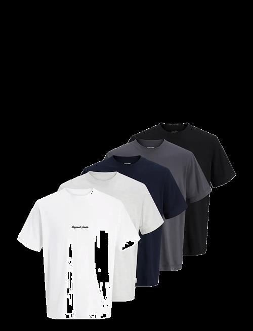 Jack & Jones | Jornorrebro Emb Tee Ss Cn 5Pk Mp | M