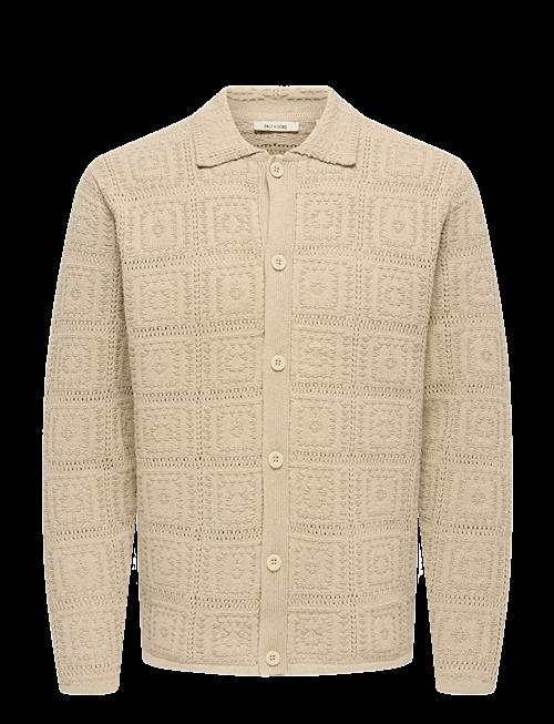 ONLY & SONS | Onsbart Life Rlx 5 Ls Shirt Knit | XL