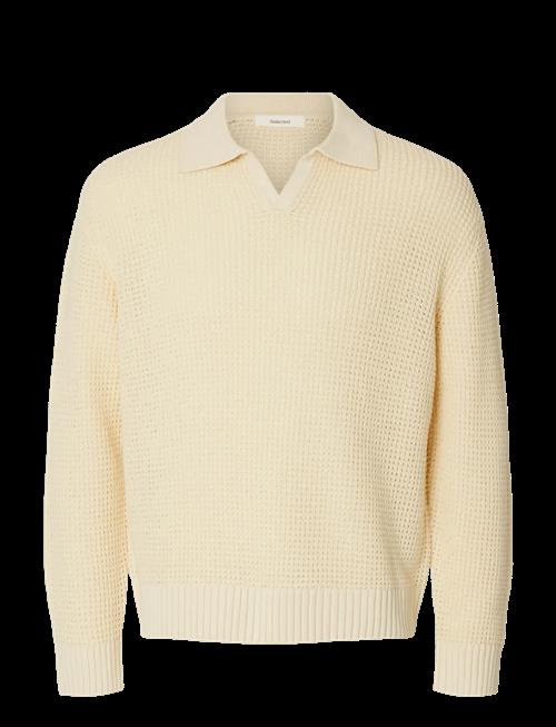 Selected | Slhdereck Light Knit Relaxed Open Polo | XXL