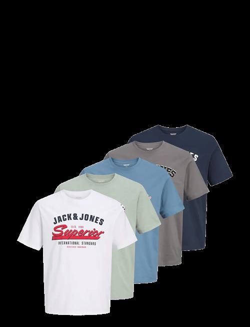 Jack & Jones | Jjelogo Tee Ss O-Neck 2 Col Ss25 5Pk Mp | XL