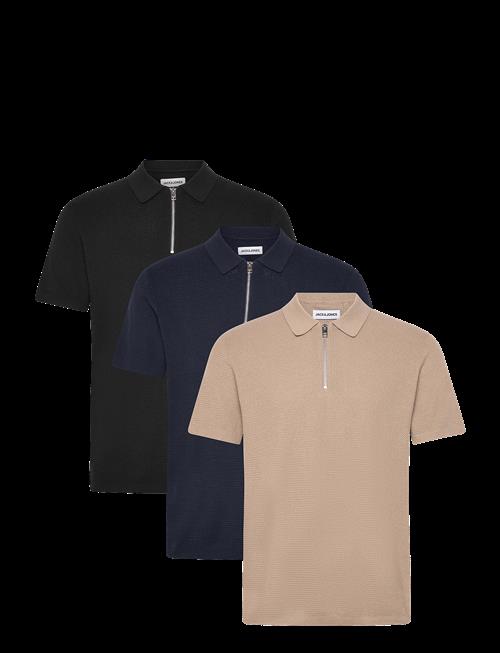 Jack & Jones | Jjmax Knit Zip Polo Ss 3Pk Mp | M