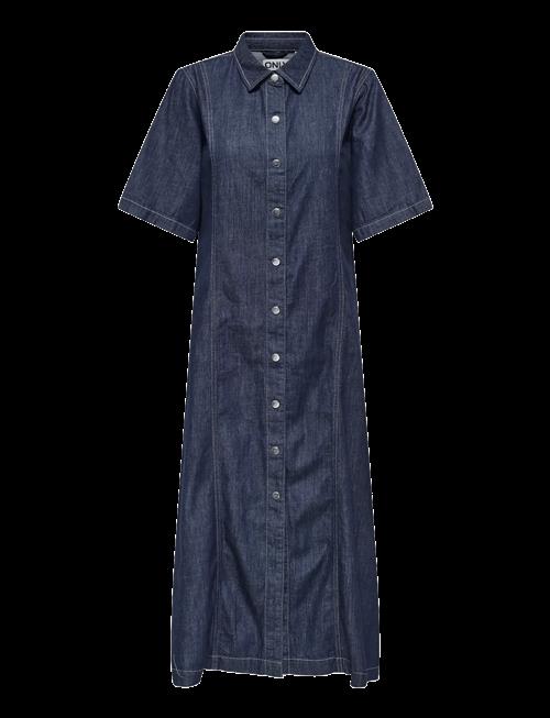 ONLY | Onlruna Ss Midi Dress Rinse Dnm Akm Cs | S