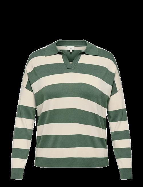 ONLY Carmakoma | Carmeddie Life Ls Stripe Collar Pull Knt | 46-48