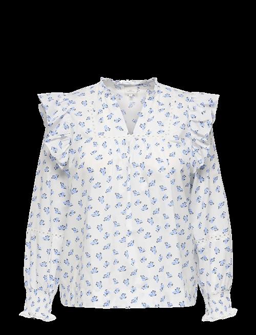 ONLY Carmakoma | Caridris Ls Frill Tape Top Aop | 46