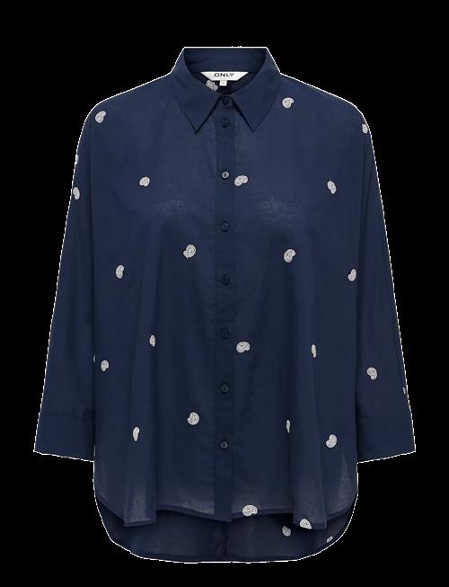 ONLY Carmakoma | Carnew Lina Grace Ls Emb Shirt Wvn Noos | 54
