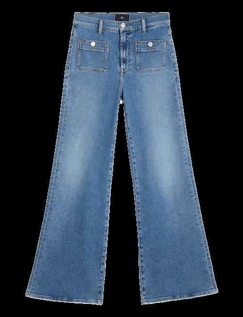 7 For All Mankind | Modern Dojo Tailorless Oceanstone With Patch Pockets | 27 x 32