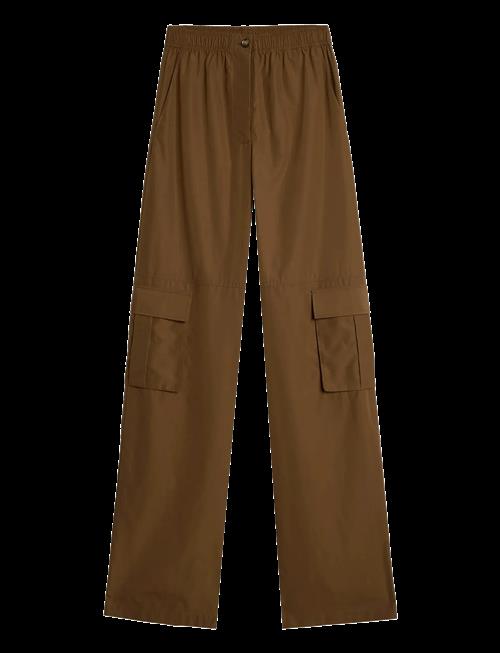7 For All Mankind | Cargo Wide Pant Popeline Toffee | L x 33