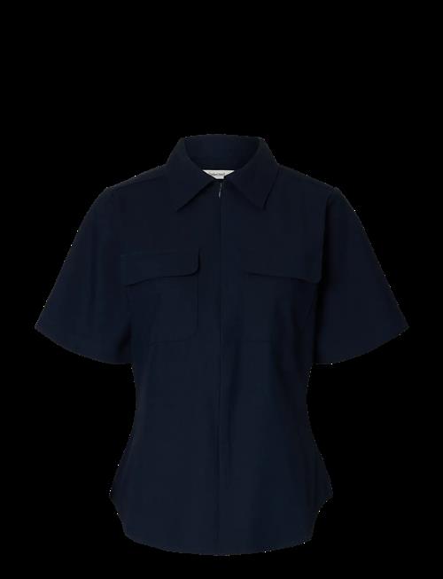 Selected | Slftora Slim Ss Zip Shirt B | 36