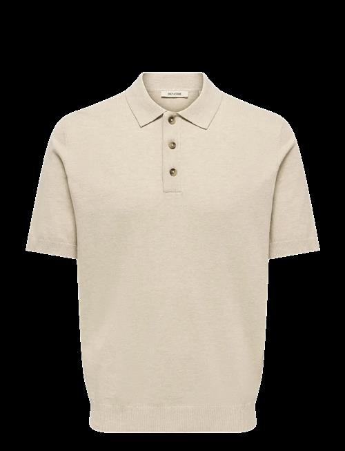 ONLY & SONS | Onsloui Reg 12 Ss Mel Polo Knit Noos | M