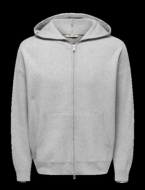 ONLY & SONS | Onssade Ovz Ls Zip Cardigan Knit | L