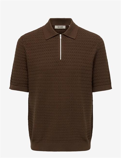 ONLY & SONS | Onsmenu Reg Ss Structure Polo Knit | S