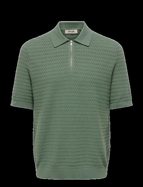 ONLY & SONS | Onsmenu Reg Ss Structure Polo Knit | S
