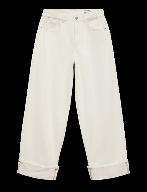 Vero Moda | Vmzelda Hr Barrel Fold Up Ecru Jeans | 30 x 34