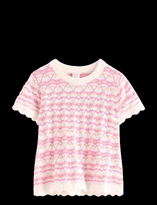 Lindex | Pattern-Knit Top With Short Sleeve | 116