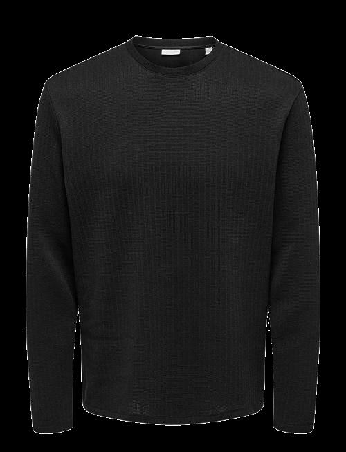 ONLY & SONS | Onstrey Life Reg Ls Strct Frml Tee | L