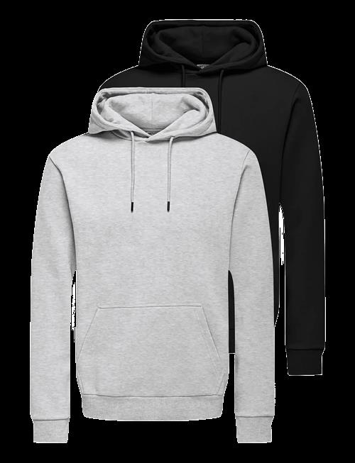 ONLY & SONS | Onsceres Hoodie Sweat 2-Pack | L