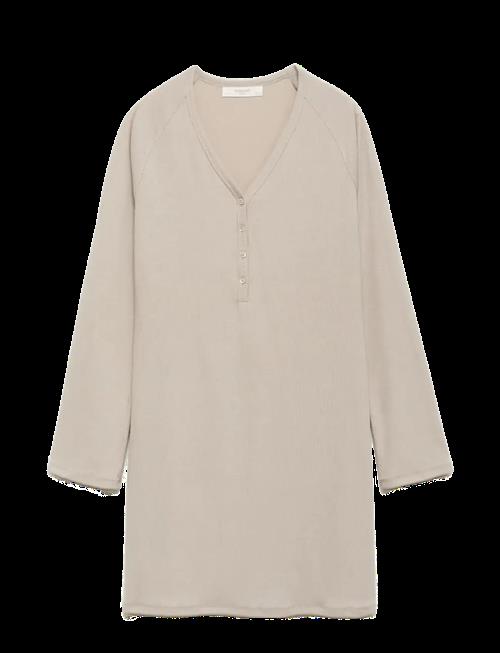 Mango | Ribbed-Knit Nightdress With Buttons | S