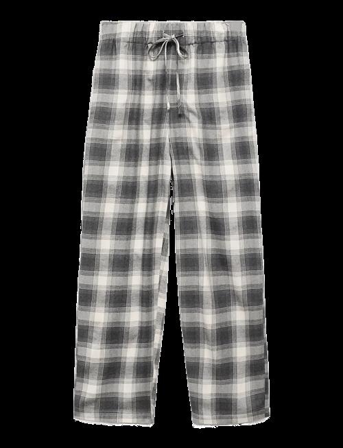Mango | Check Flannel Trousers | L
