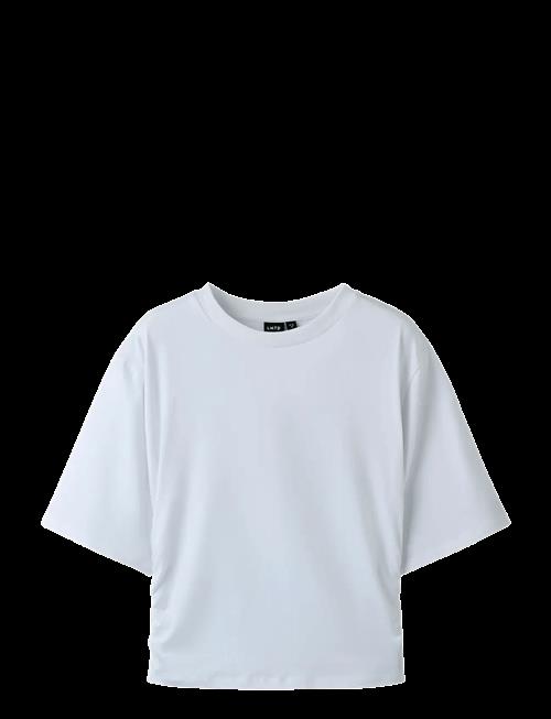 LMTD | Nlfrebecflo Ss Rouched Short Top | 134-140