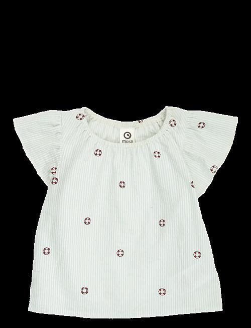 Müsli | Seersucker Stripe Frill S/S T Baby | 92