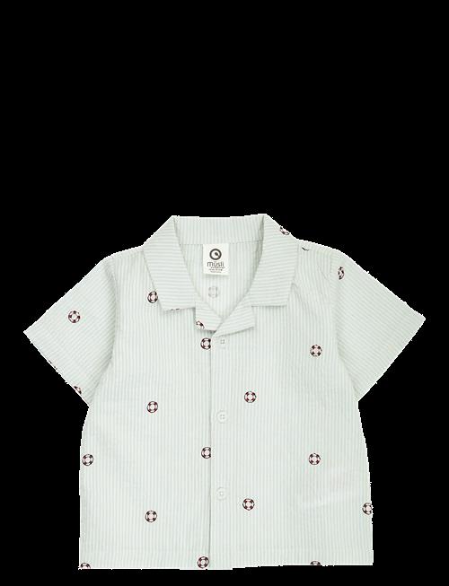 Müsli | Seersucker Stripe S/S Shirt Baby | 86