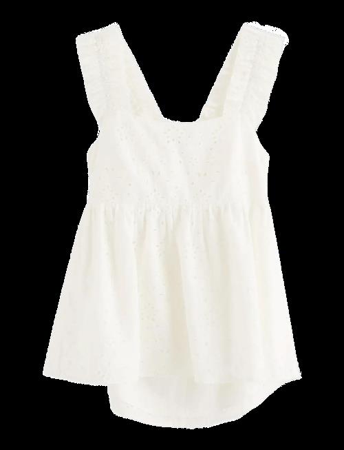 Lindex | Sleeveless Blouse With Broderie Anglaise | 134/140