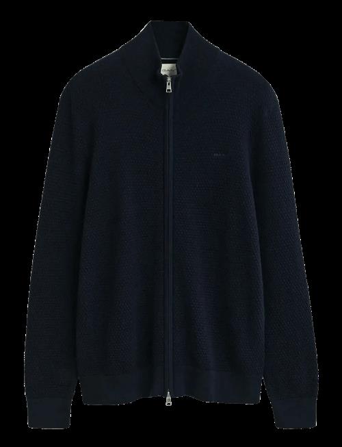 Gant | Textured Cotton Merino Cardigan | L